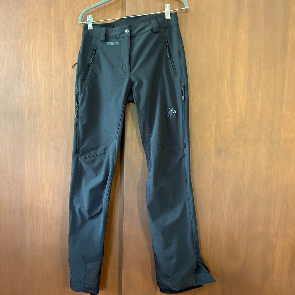 Mammut Women's Black Softshell Ski Pants